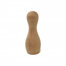Medium Wood Bowling Pin - 1-1/2" Diameter x 3-15/16" Tall