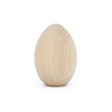 Wood Chicken Egg - 2-1/2" Tall x 1-3/4" Diameter (image for) Wood Chicken Egg - 2-1/2" Tall x 1-3/4" Diameter