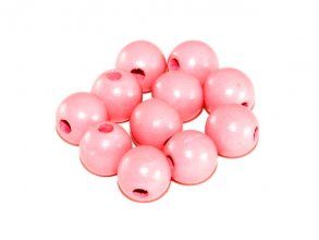 3/8" (10MM) Pink Beads - 1/8" Hole Diameter