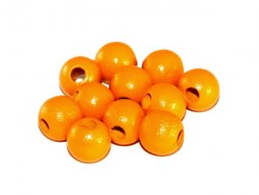 3/8" (10MM) Orange Beads - 5/32" Hole Diameter