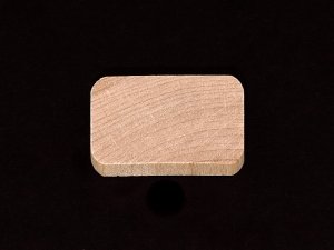 Wood Rectangle Cutout Shape - Rounded Corners