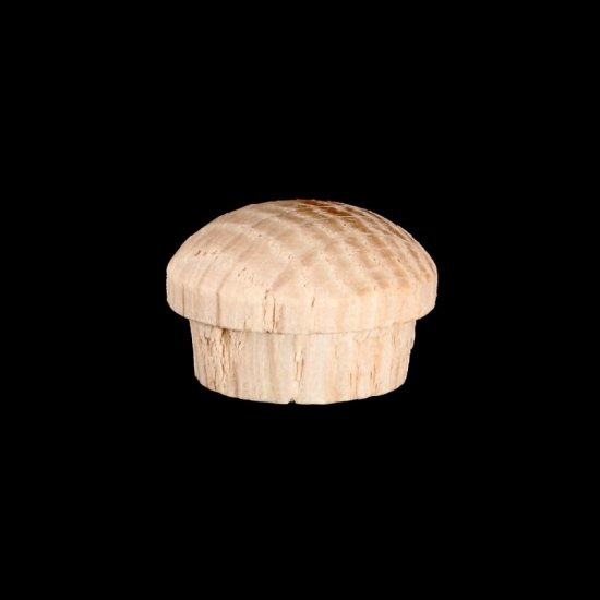 1/2" Red Oak Wood Mushroom Head Furniture Buttons