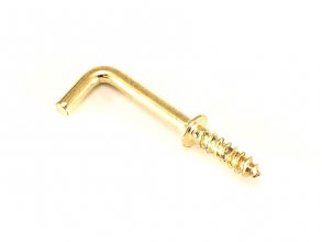 Brass Plated Steel Shoulder Hook - 1/2" Leg