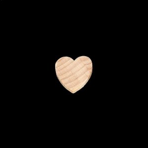 3/4" Tall x 3/4" Wide x 1/8" Thick Wood Heart Cutouts