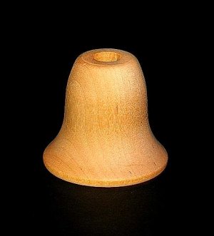 Large Wood Bell With 1/2" Hole