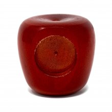 Red Apple with a Clock Cutout