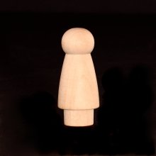 Angel Peg Doll - 2" Tall x 7/8" Diameter Angel Peg Doll - 2" Tall x 7/8" Diameter