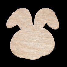 Rabbit Head Cutout - Hand Cut Plywood
